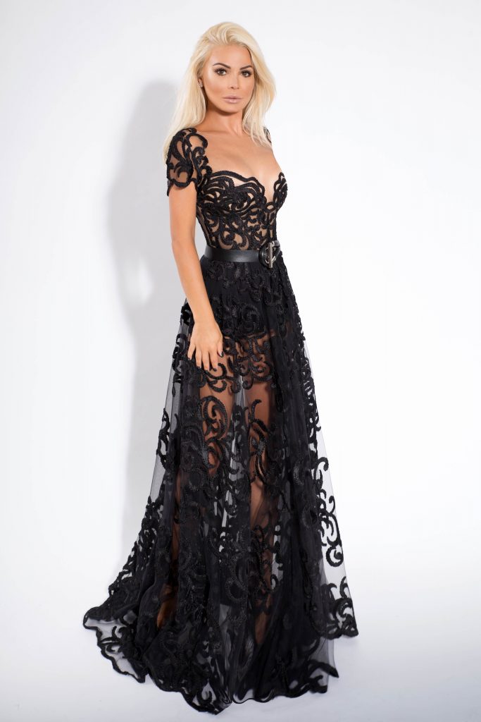 black evening dress haute couture 1
